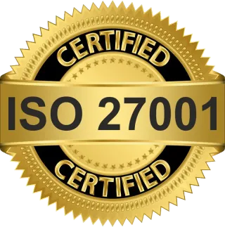 ISO 27001 Security certified