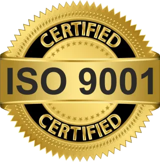 ISO 9001 Quality Management System certified